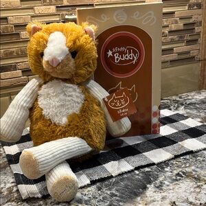 Scentsy Buddy Scratch the Cat Brown and White Stuffed Animal
